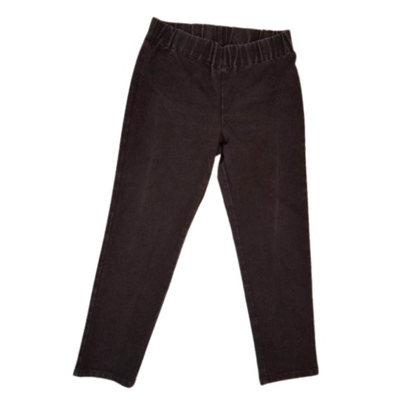 SOFT SURROUNDINGS Black Denim Pull-On Jeans - Women's M Petite - Picture 3 of 6